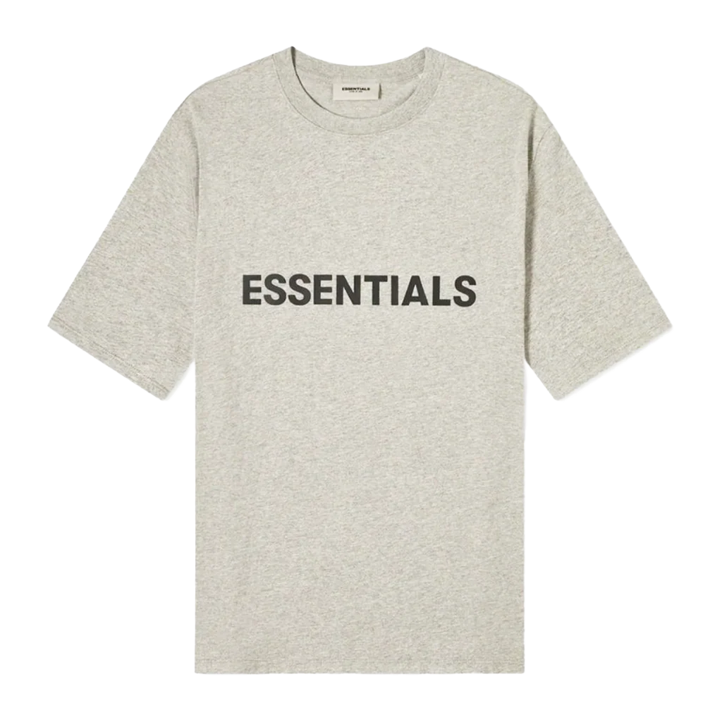 Polera Essentials gray Applique logo 3D silicon fw20