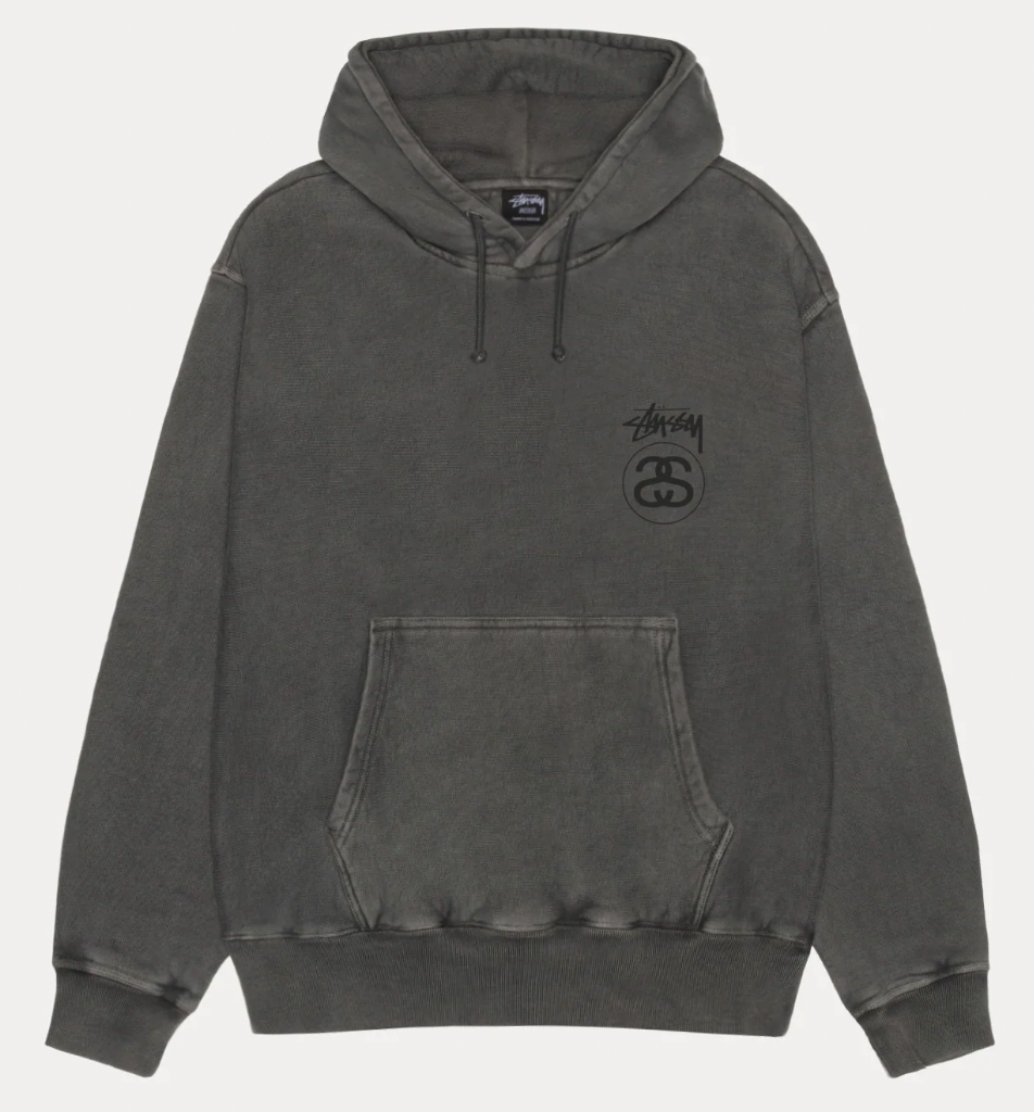 Hoodie Stussy  Stock Link hoodie pigment dyed