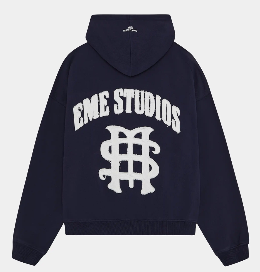 Eme Studios Hoodie Daily Navy Oversized