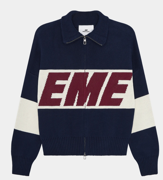 Eme Studios Knit Thrill Navy Zipper