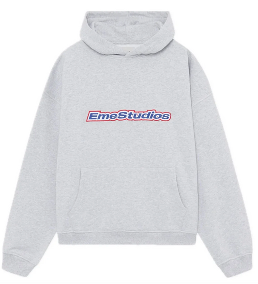 Eme Studios Hoodie   Box Heather Grey Oversized