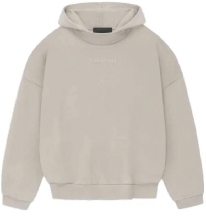 Hoodie Essentials Silver Cloud