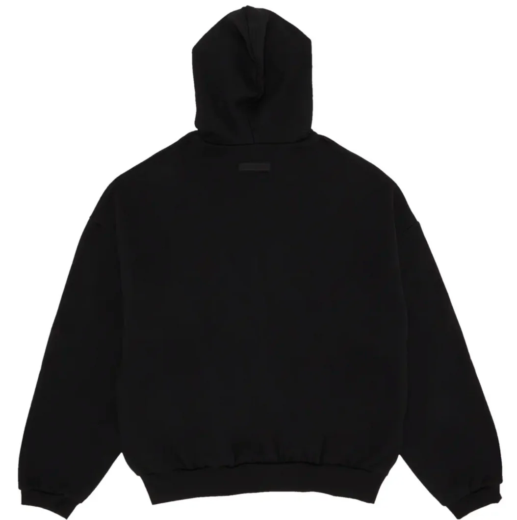 Hoodie Essentials Jet Black Pullover SS24